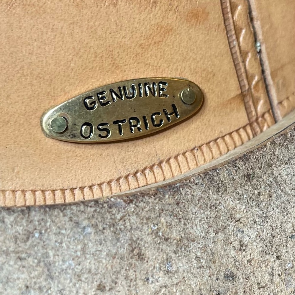 Belvedere Florence Ostrich Leather Black Loafer 10M - Picture 8 of 8